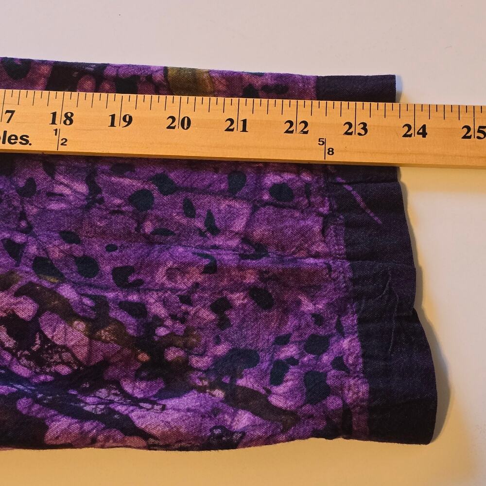 Spirit of Courage Nnamdi Ibenagu Top Womens L Purple African Batik Art to Wear - Picture 5 of 7